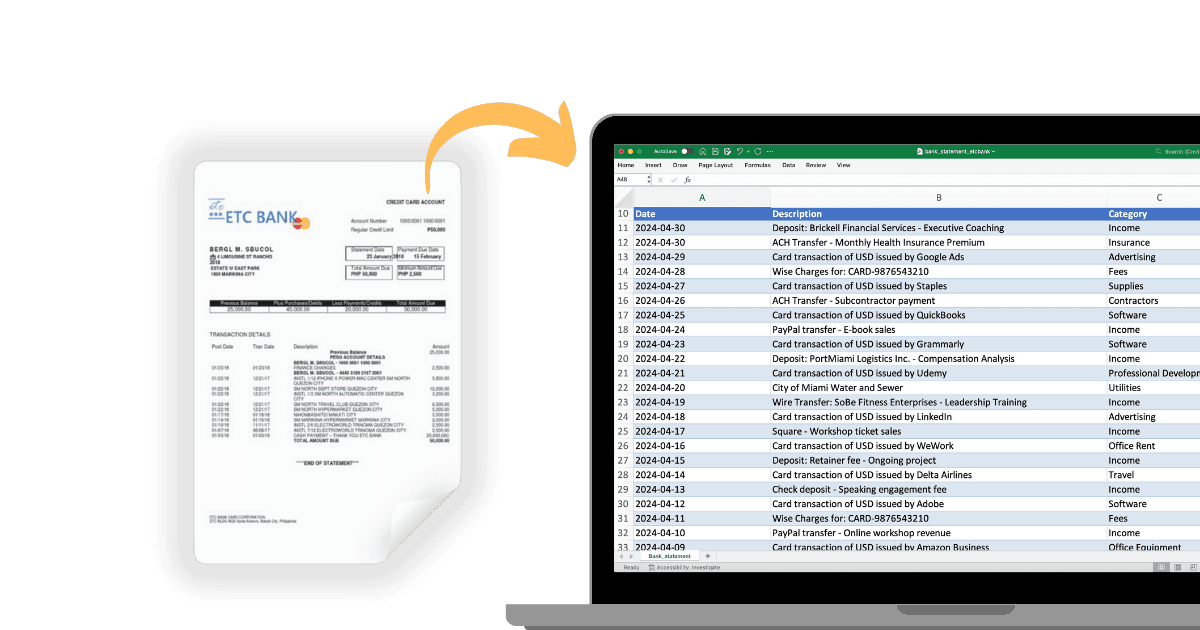 Credit Card Statement Extractor