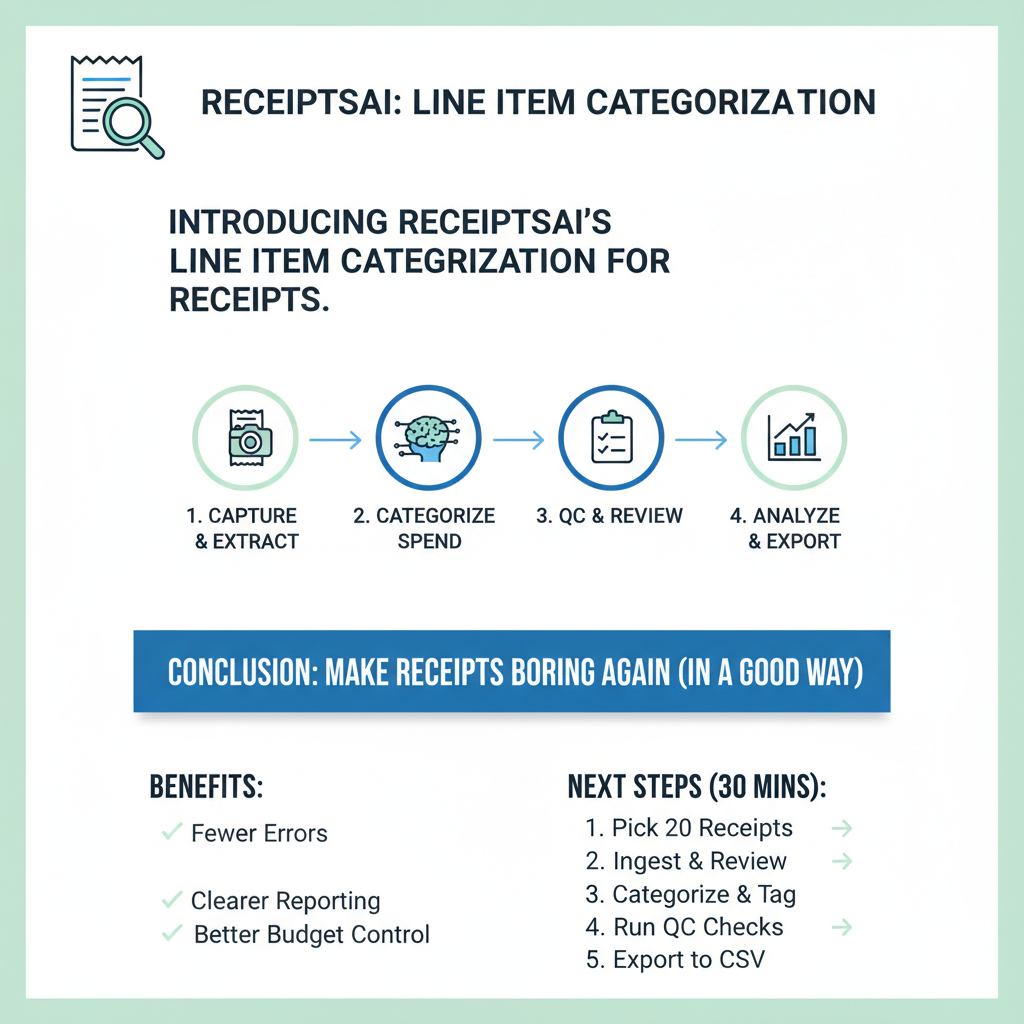 Introducing ReceiptsAI's Line Item Categorization for Receipts infographic
