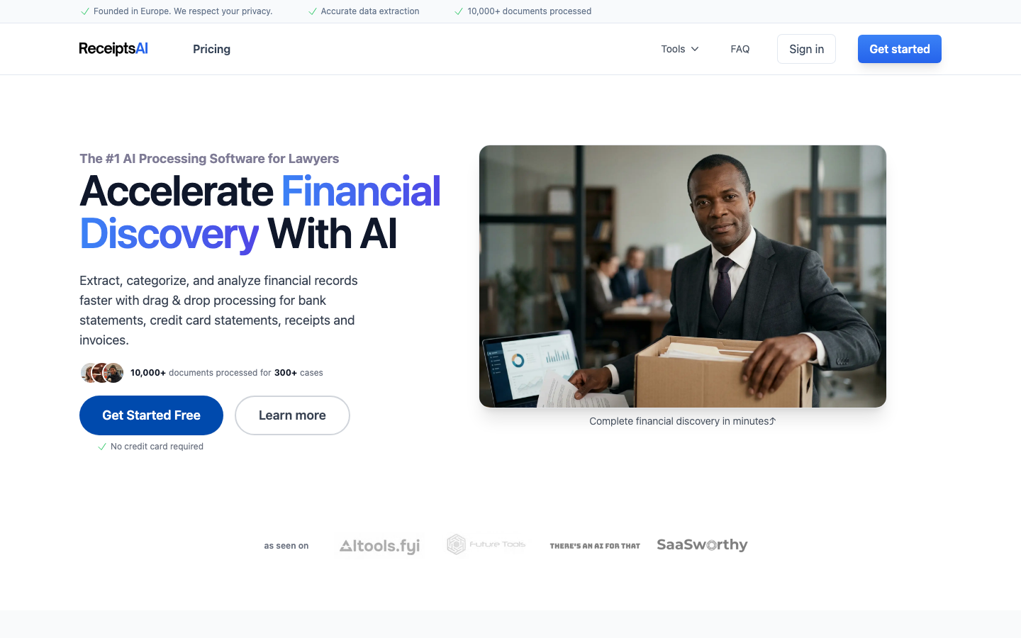 ReceiptsAI for Legal Professionals