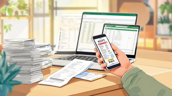 How To Scan Receipts Into Excel