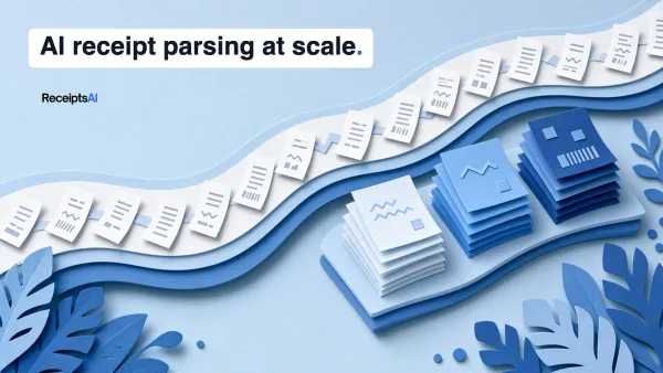 Paper-cut stream of receipts flowing into three sorted stacks