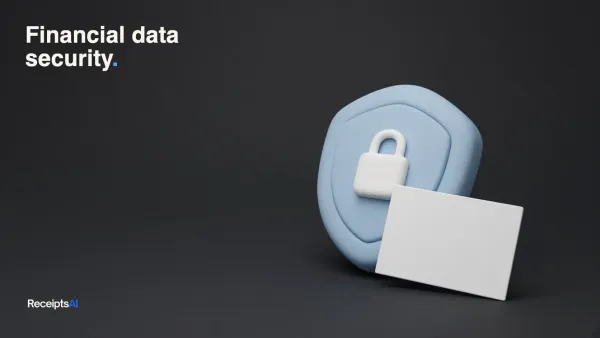 Soft 3D shield with a padlock and a card on a dark background