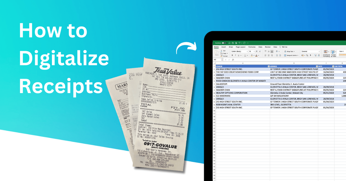 How to to Digitalize Receipts in 2023